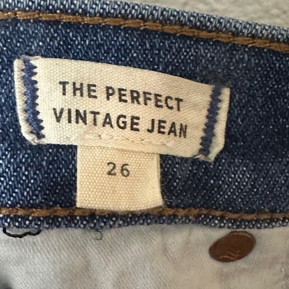 Madewell 11" High Rise Skinny Jeans Women's Size 26 Zip Fly Blue Denim Pant - Picture 6 of 6